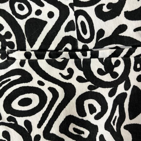 Isaac Mizrahi Shorts Sz 16 Black White Pattern Cotton Chinos New York Dressy - Picture 5 of 12